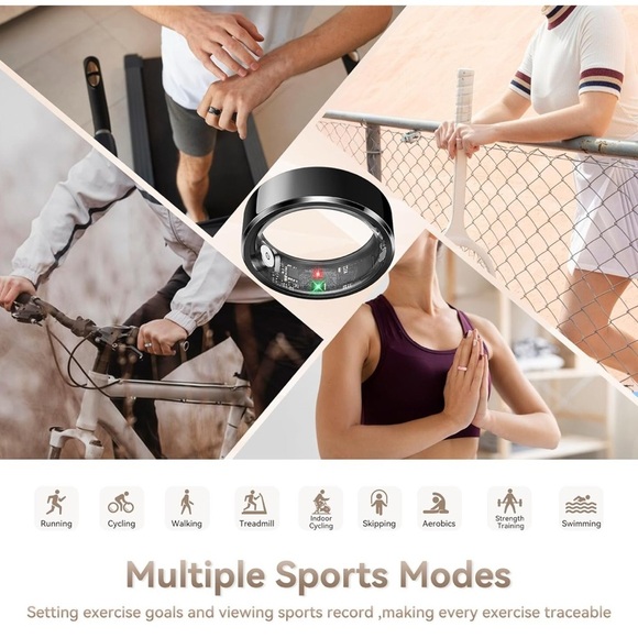 Black Smart Ring size 9 (D04) - Picture 4 of 5